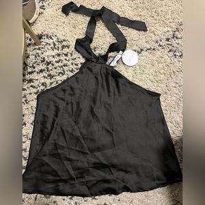 Petal & pup halter satin top - never worn NWT - AUS size 14, US size 10